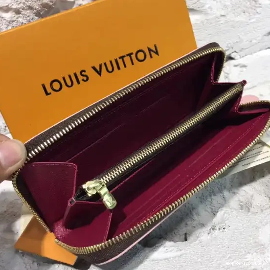 Aaa replica ru wallet Louis Vuitton CLEMENCE 0604